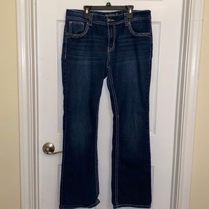 Rockin’ C, dark wash, boot cut jeans, Size 33